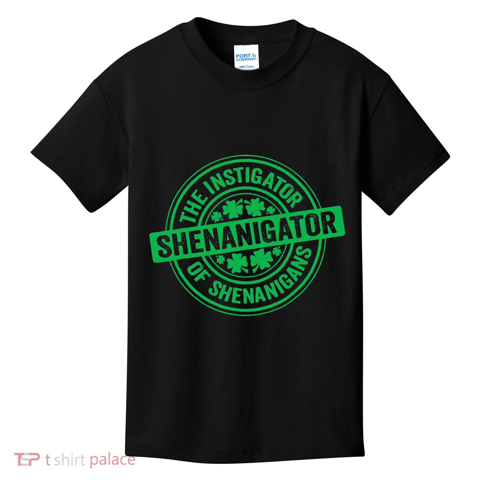 Funny Shenanigator St PatrickS Day Shenanigans Instigator Kids T-Shirt