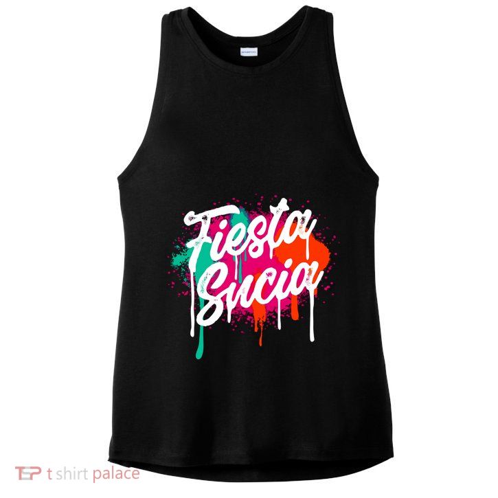 Fiesta Sucia San Antonio Ladies PosiCharge Tri-Blend Wicking Tank