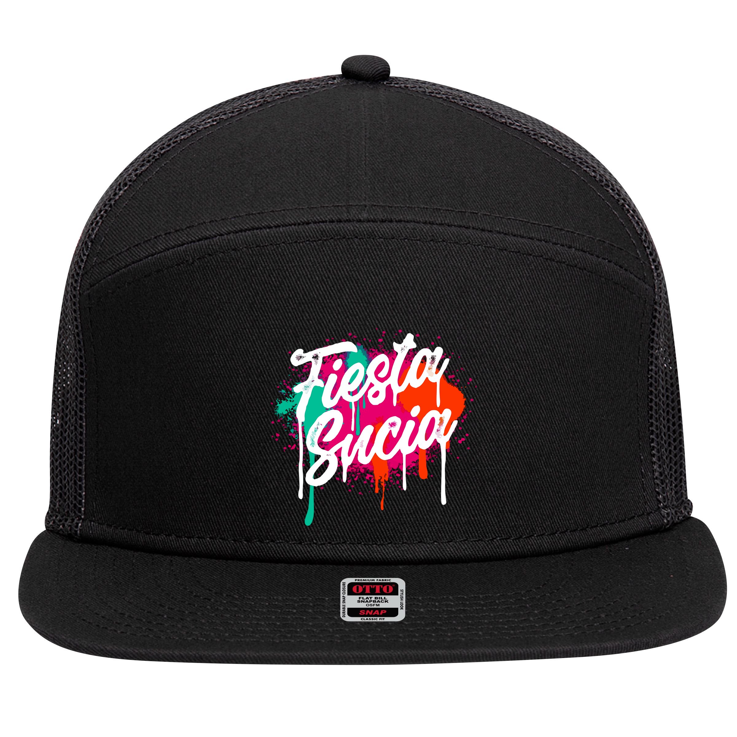 Fiesta Sucia San Antonio 7 Panel Mesh Trucker Snapback Hat