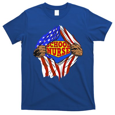 Funny Super School Nurse Hero Job Great Gift T-Shirt