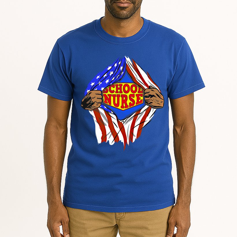 Funny Super School Nurse Hero Job Great Gift Tall T-Shirt