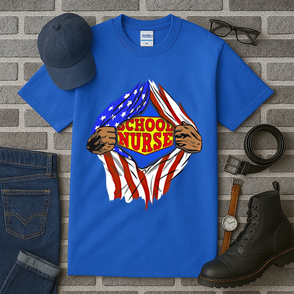 Funny Super School Nurse Hero Job Great Gift Tall T-Shirt