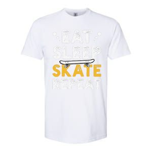 funny Skateboarding Skateboarder Skateboard Gift Softstyle CVC T-Shirt