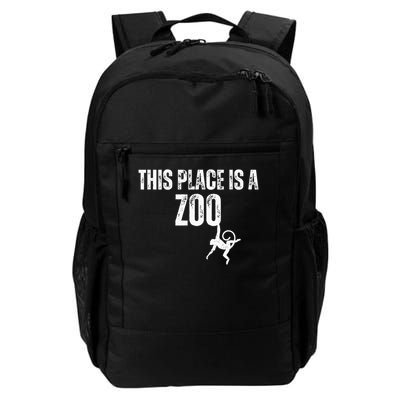 Funny Sarcastic Saying This Place Is A Zoo Funny Sarcasm Daily Commute Backpack