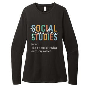 Funny Social Studies Teacher Definition Womens CVC Long Sleeve Shirt