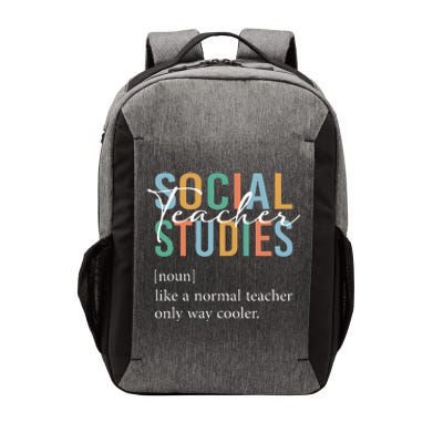 Funny Social Studies Teacher Definition Vector Backpack