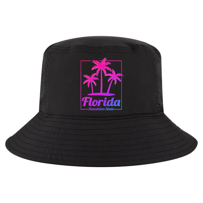 Florida Sunshine State Retro Look Cool Comfort Performance Bucket Hat
