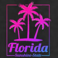 Florida Sunshine State Retro Look Cool Comfort Performance Bucket Hat