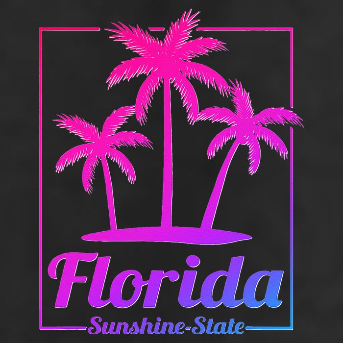 Florida Sunshine State Retro Look Cool Comfort Performance Bucket Hat