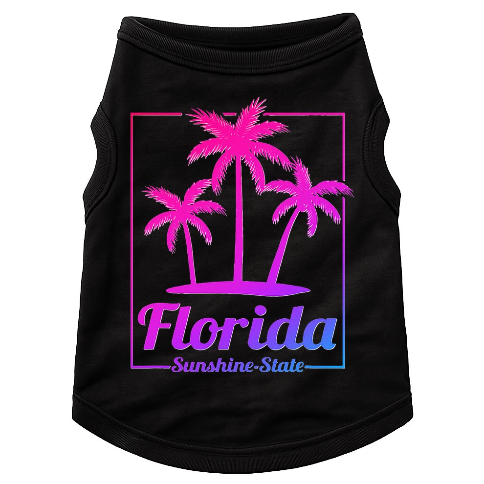 Florida Sunshine State Retro Look Doggie Tank