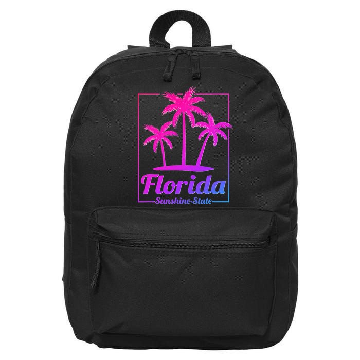 Florida Sunshine State Retro Look 16 in Basic Backpack