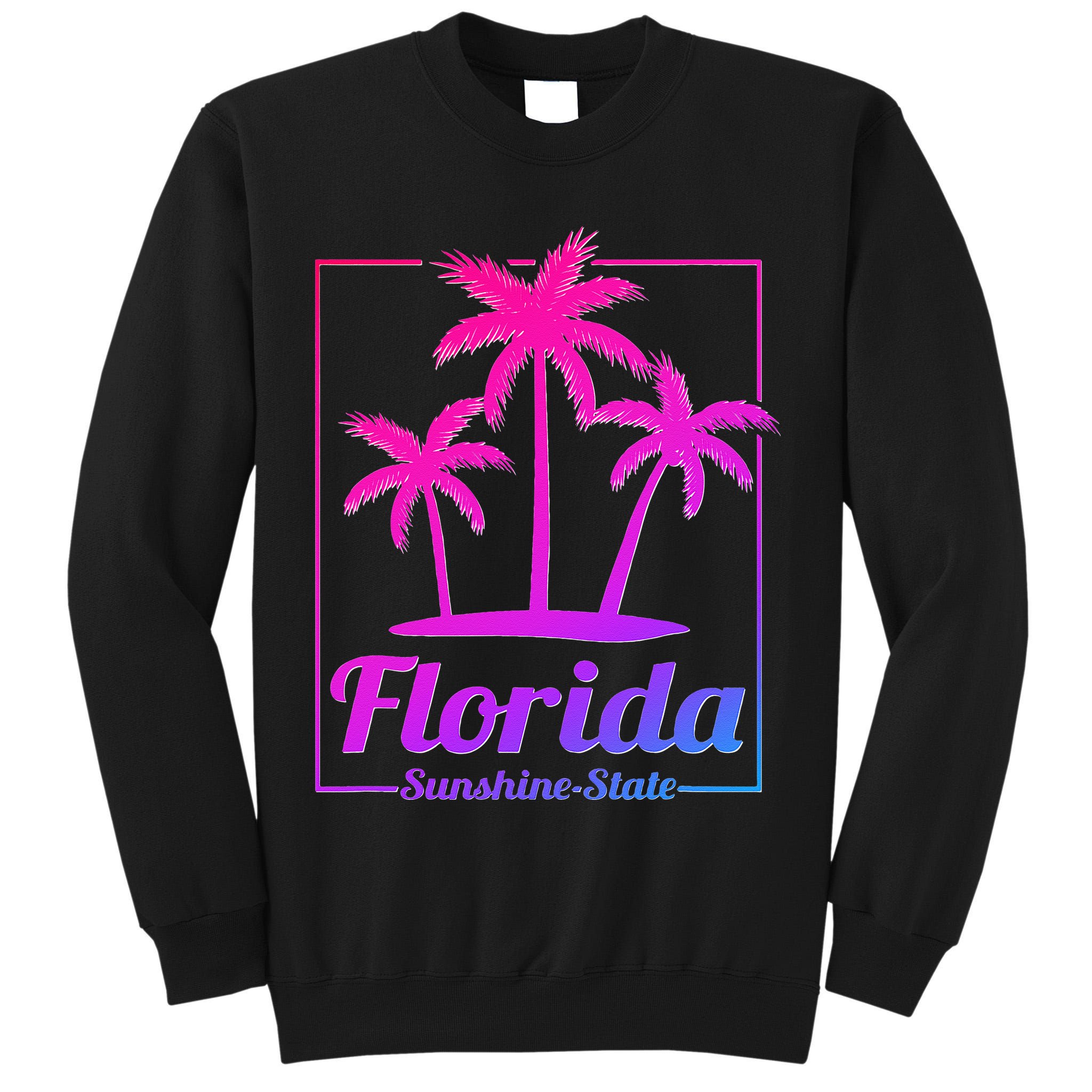 Florida Sunshine State Retro Look Tall Sweatshirt