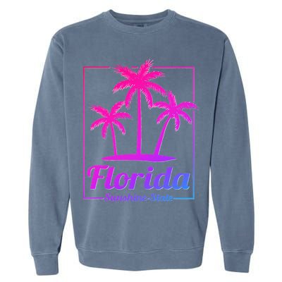 Florida Sunshine State Retro Look Garment-Dyed Sweatshirt