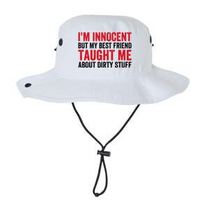 Funny Sarcastic Shirt I'm Innocent But My Best Friend Taught Me About Dirty Legacy Cool Fit Booney Bucket Hat