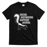 Funny Sarcastic Social Distancing Support Expert Pet Skunk T-Shirt