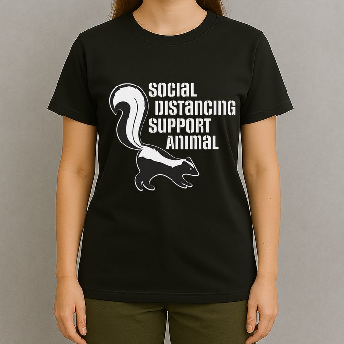 Funny Sarcastic Social Distancing Support Expert Pet Skunk T-Shirt