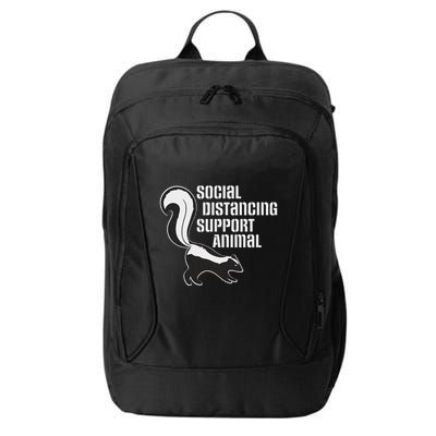Funny Sarcastic Social Distancing Support Expert Pet Skunk City Backpack