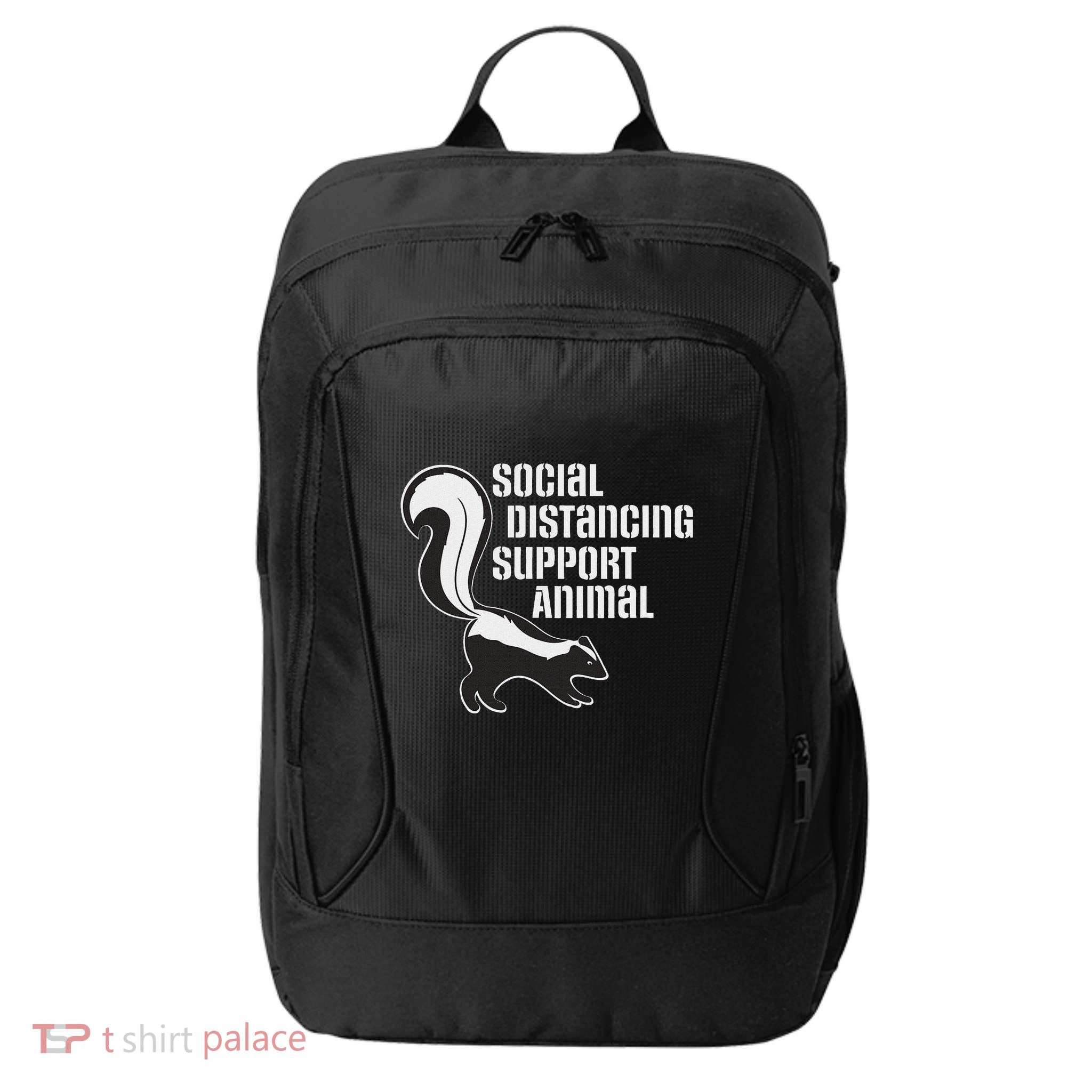 Funny Sarcastic Social Distancing Support Expert Pet Skunk City Backpack