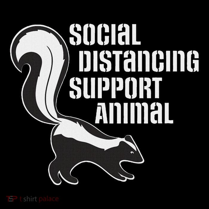Funny Sarcastic Social Distancing Support Expert Pet Skunk Impact Tech Backpack