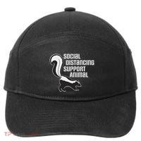 Funny Sarcastic Social Distancing Support Expert Pet Skunk 7-Panel Snapback Hat