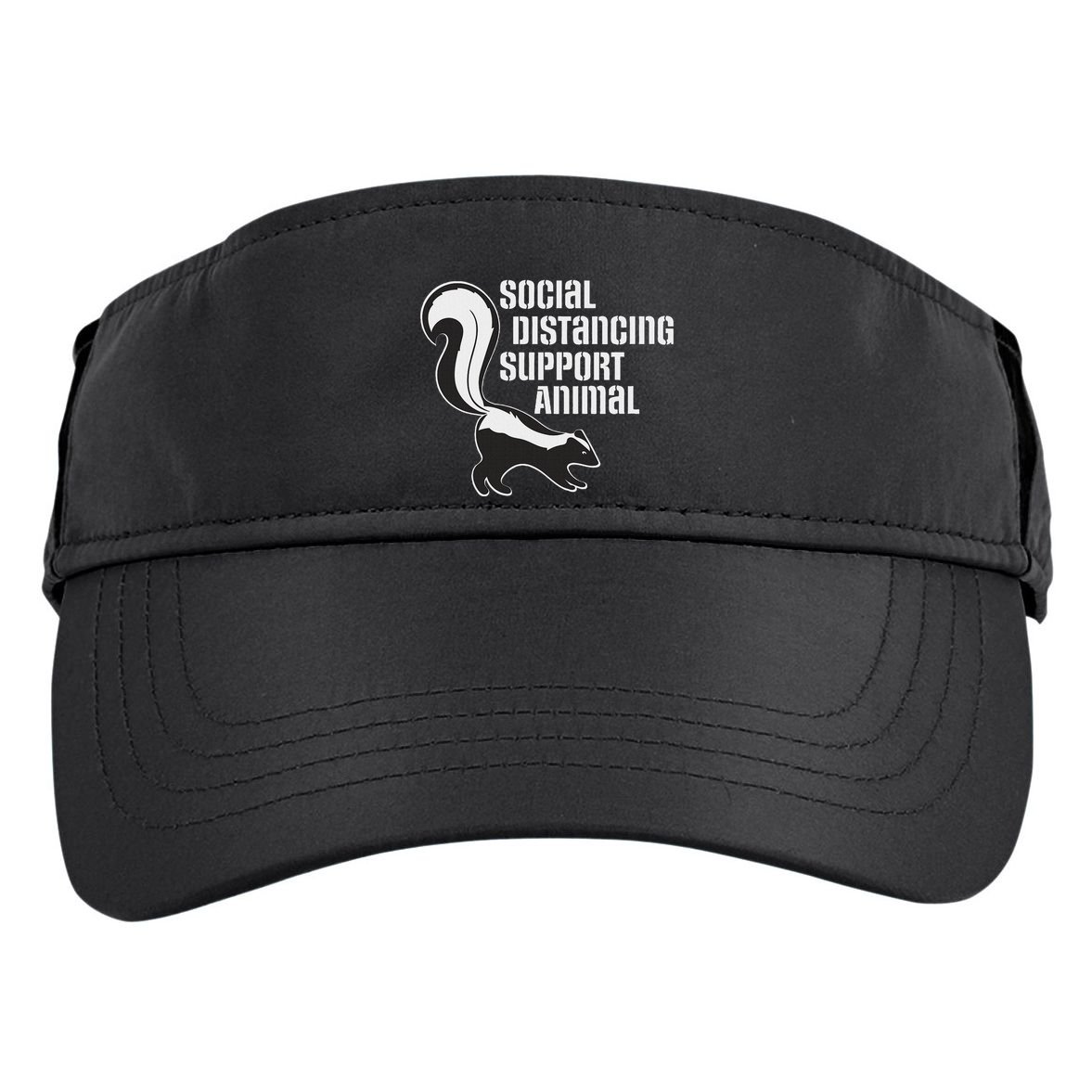 Funny Sarcastic Social Distancing Support Expert Pet Skunk Adult Drive Performance Visor
