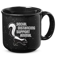 Funny Sarcastic Social Distancing Support Expert Pet Skunk 15oz Campfire Ceramic Mug