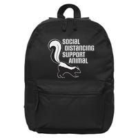 Funny Sarcastic Social Distancing Support Expert Pet Skunk 16 in Basic Backpack