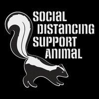 Funny Sarcastic Social Distancing Support Expert Pet Skunk 16 in Basic Backpack