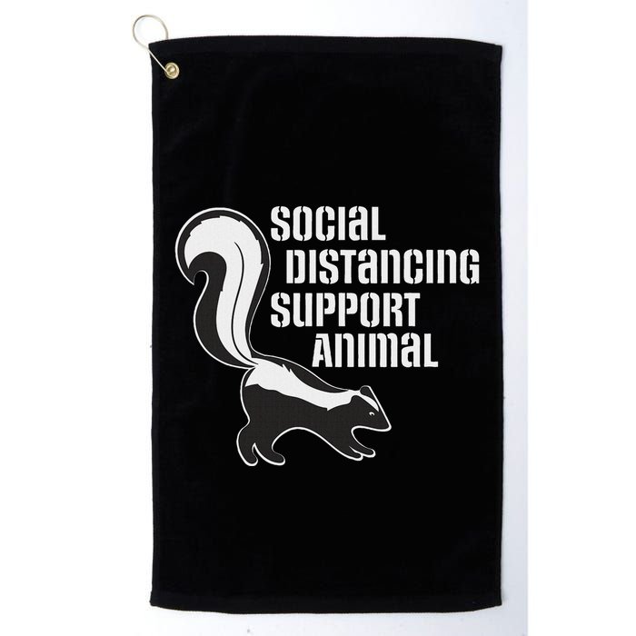 Funny Sarcastic Social Distancing Support Expert Pet Skunk Golf Towel