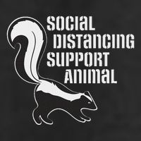 Funny Sarcastic Social Distancing Support Expert Pet Skunk Golf Towel