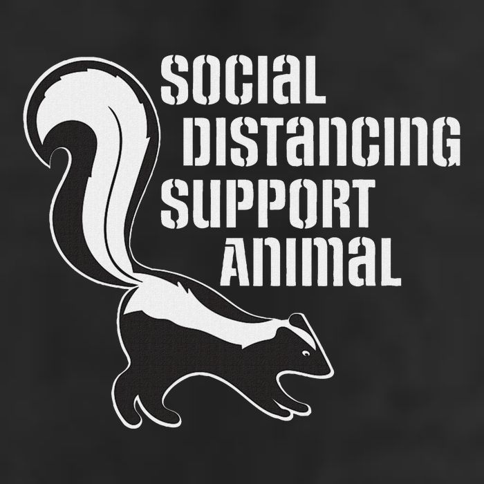 Funny Sarcastic Social Distancing Support Expert Pet Skunk Golf Towel