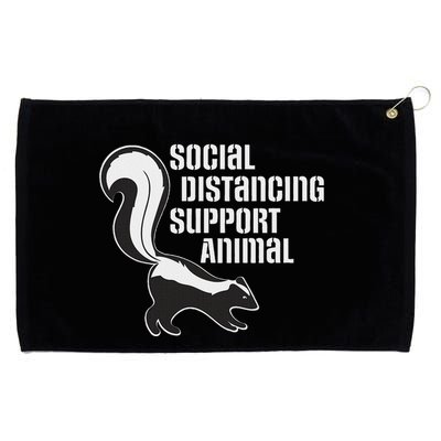 Funny Sarcastic Social Distancing Support Expert Pet Skunk Grommeted Golf Towel