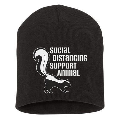 Funny Sarcastic Social Distancing Support Expert Pet Skunk Short Acrylic Beanie