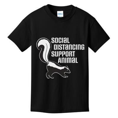Funny Sarcastic Social Distancing Support Expert Pet Skunk Kids T-Shirt