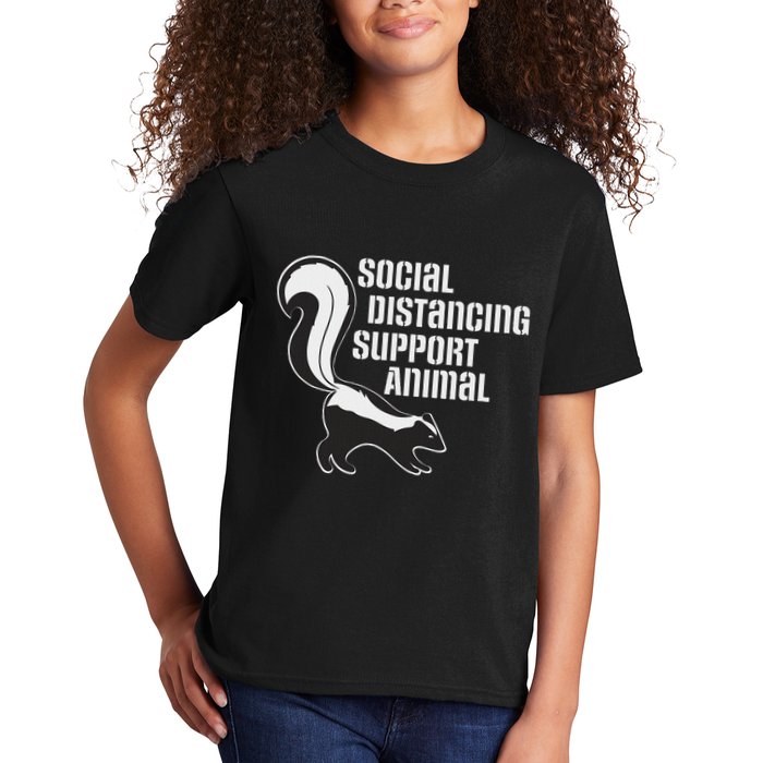 Funny Sarcastic Social Distancing Support Expert Pet Skunk Kids T-Shirt
