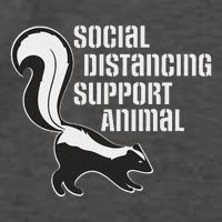 Funny Sarcastic Social Distancing Support Expert Pet Skunk Vector Backpack