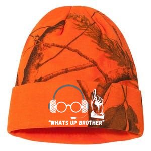 Funny Sketch Streamer Whats Up Brother Kati Licensed 12" Camo Beanie