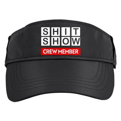 Funny Shit Show Crew Member Adult Drive Performance Visor