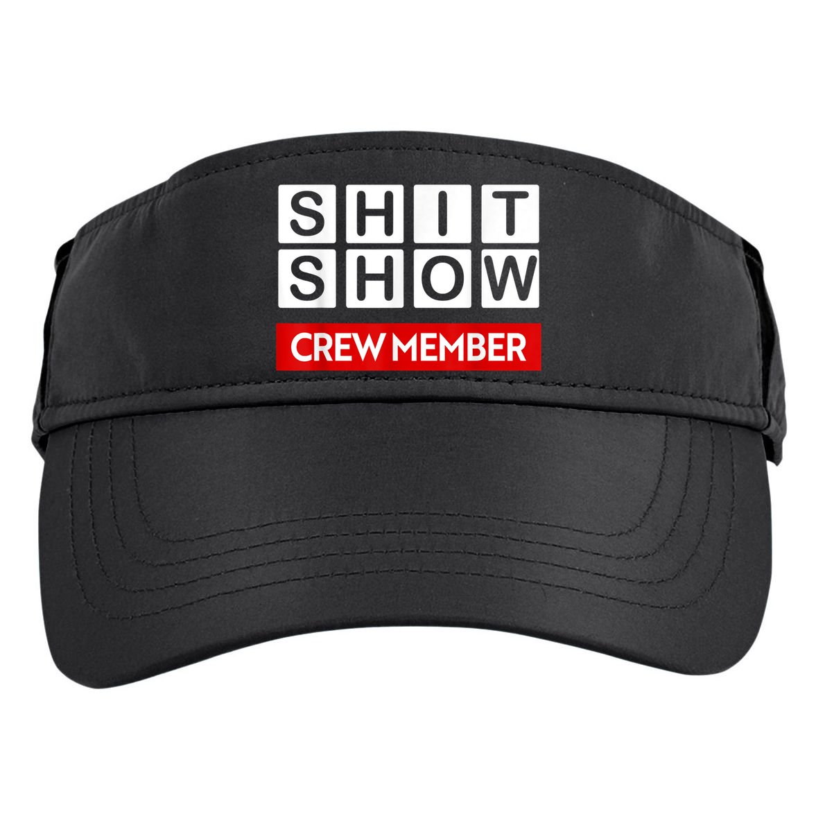 Funny Shit Show Crew Member Adult Drive Performance Visor