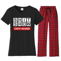 Funny Shit Show Crew Member Women's Flannel Pajama Set