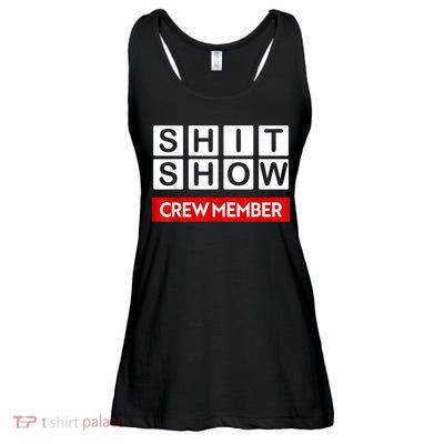 Funny Shit Show Crew Member Ladies Essential Flowy Tank
