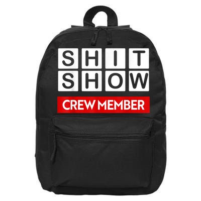 Funny Shit Show Crew Member 16 in Basic Backpack