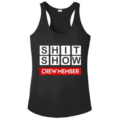 Funny Shit Show Crew Member Ladies PosiCharge Competitor Racerback Tank