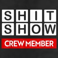 Funny Shit Show Crew Member Golf Towel