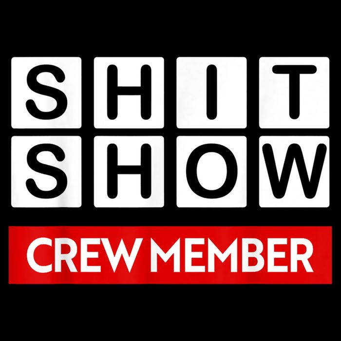 Funny Shit Show Crew Member Women's Crop Top Tee