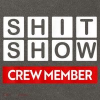Funny Shit Show Crew Member Cotton Canvas Backpack