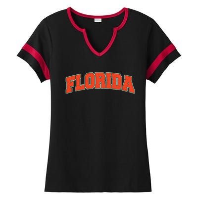 Florida State Sports Logo Ladies Halftime Notch Neck Tee