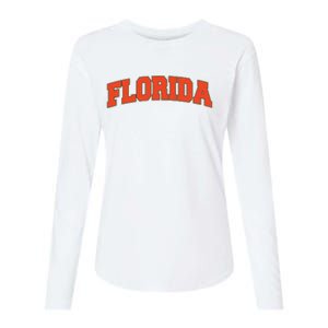 Florida State Sports Logo Womens Cotton Relaxed Long Sleeve T-Shirt