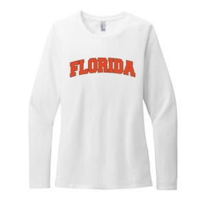 Florida State Sports Logo Womens CVC Long Sleeve Shirt