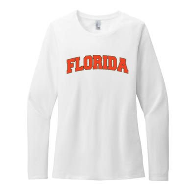 Florida State Sports Logo Womens CVC Long Sleeve Shirt